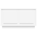 vidaXL Meuble TV blanc 80x35x45 cm bois d'ingénierie