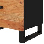 vidaXL Table de chevet 50x33x60cm Bois d'acacia solide et d'ingénierie
