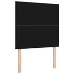 Tête de lit capitonnée bleu 80 cm en tissu