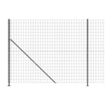 vidaXL Clôture en treillis métallique avec bride anthracite 2x10 m