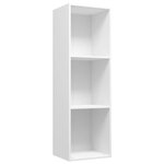 vidaXL Bibliothèque/Meuble TV Blanc 36x30x114 cm Bois d'ingénierie