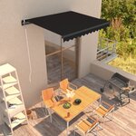 vidaXL Auvent manuel rétractable 300x250 cm Anthracite