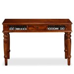 vidaXL Table d'écriture Bois massif de Sesham 120 x 50 x 76 cm