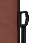 vidaXL Auvent latéral rétractable marron 120x500 cm