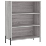 vidaXL Buffet sonoma gris 69 5x32 5x180 cm bois d'ingénierie