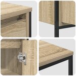vidaXL Ensemble de meubles de salle de bain 3 pièces Chêne Sonoma Bois d'ingénierie