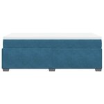 vidaXL Sommier à lattes de lit avec matelas Bleu foncé 90x190 cm