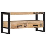 vidaXL Meuble TV 100x30x45 cm Bois de manguier massif