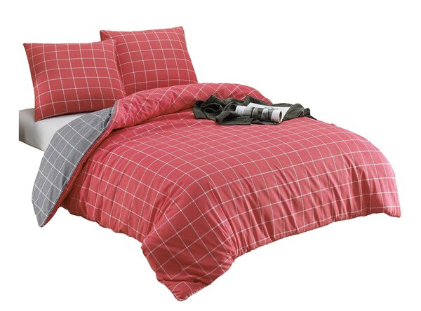 Parure de lit rouge TRENDY 260 x 240 cm