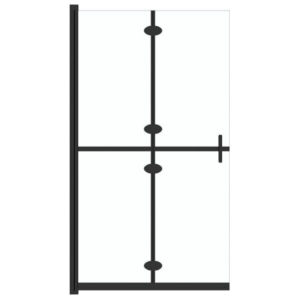 vidaXL Paroi de douche pliable Verre ESG transparent 90x190 cm