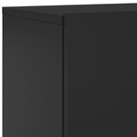 vidaXL Meuble TV mural noir 60x30x41 cm