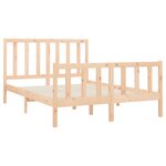 vidaXL Cadre de lit Bois de pin massif 120x200 cm
