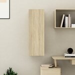vidaXL Meuble TV Chêne sonoma 30 5x30x90 cm Bois d’ingénierie