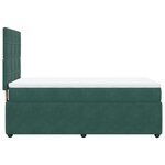 vidaXL Sommier à lattes de lit avec matelas Vert foncé 90x190 cm