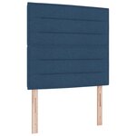 vidaXL Tête de Lit LED Design Lignes Bleues 90 cm Tissu