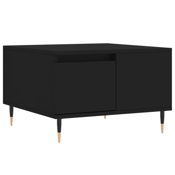 vidaXL Table basse noir 55x55x36 5 cm bois d'ingénierie