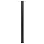 vidaXL 4 pieds de table réglables en hauteur Noir 1100 mm