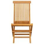 vidaXL Chaises de jardin et coussins taupe lot de 6 Bois teck massif
