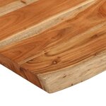 vidaXL Dessus de table 90x60x3 8 cm rectangulaire bois massif d'acacia