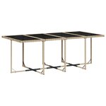 vidaXL Ensemble à manger de jardin et coussins 13 Pièces beige