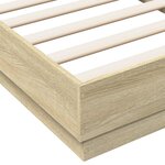 vidaXL Cadre de lit sans matelas avec lumières LED 75x190 cm