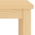 vidaXL Table de chevet naturel 35x30x47 cm bois de pin massif