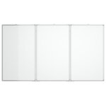Tableau magnétique panneau écriture école maison bureau pliable 180 x 80 x 1 7 cm aluminium 02_0045527
