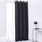 Rideau Isolant Thermique Uni - 140 x 240 cm - Fusain