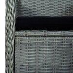 vidaXL Ensemble à manger de jardin 9 Pièces Gris clair