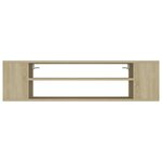 vidaXL Meuble TV suspendu Chêne sonoma 100x30x26 5 cm Bois ingénierie