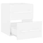 vidaXL Armoire d'évier Blanc 41x38 5x48 cm Aggloméré