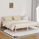 vidaXL Cadre de lit Bois de pin massif 160x200 cm