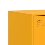 vidaXL Meubles TV 2 Pièces jaune moutarde 67x39x44 cm acier