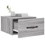 vidaXL Tables de chevet murales 2 Pièces sonoma gris 35x35x20 cm