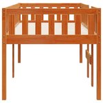 vidaXL Lit pour enfants sans matelas cire marron 90x190 cm pin massif