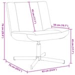 vidaXL Chaise d'Appoint Vert foncé Polyester Standard