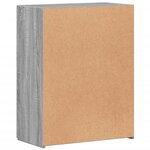 vidaXL Armoire de classement sonoma gris bois d'ingénierie