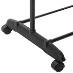 Portant a vetement simple pan - Polypropylene et métal - Noir