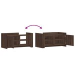 vidaXL Table basse chêne marron 100x50x50 cm bois d'ingénierie