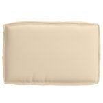 vidaXL Coussin en Palette pour siège Beige 60x40x8 cm Tissu Oxford