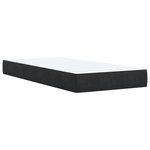 vidaXL Sommier à lattes de lit avec matelas Noir 90x190 cm Velours