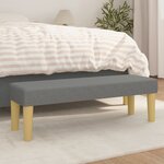 vidaXL Banc Gris foncé 100x30x30 cm Tissu