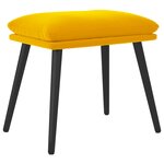 vidaXL Repose-pied Jaune moutarde 45x29 5x35 cm Velours