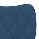 vidaXL Chaises à manger lot de 2 bleu tissu