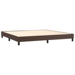vidaXL Sommier à lattes de lit avec matelas Marron 200x200 cm