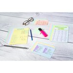 Etui de 100 Fiches BRISTOL A4 Q 5x5 Non perforée Assorties EXACOMPTA