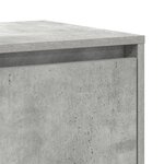 vidaXL Buffet gris béton Gris béton Mélamine 120 x 41 x 75 cm
