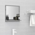 vidaXL Miroir de bain Sonoma gris 40x10 5x37 cm Bois d'ingénierie