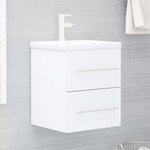 vidaXL Armoire d'évier Blanc 41x38 5x48 cm Aggloméré