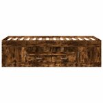 vidaXL Lit de jour avec tiroirs sans matelas chêne fumé 90x190 cm